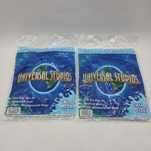 NEW Lot Of 2 Universal Studios Vinyl Ponchos Child Size - SEALED